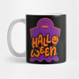 Halloween pumpkin head tombstone Mug